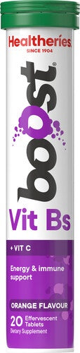 Healtheries Boost Vit Bs Orange Flavour Effervescent Tablets 20pk