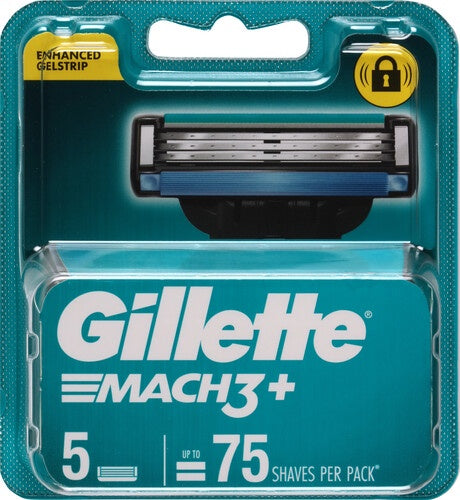 Gillette Mach 3 Plus Cartridges 5pk