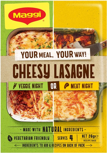 Maggi Cheesy Lasagne Recipe Base 26g