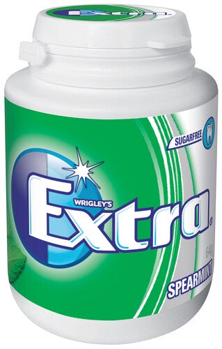 Wrigleys Extra Spearmint Sugar Free Chewing Gum Bottle 64g