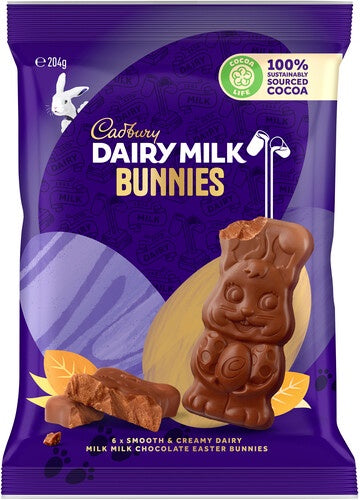 Cadbury Dairy Milk Bunnies Sharepack 204g