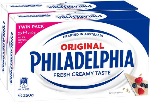 Philadelphia Cream Cheese 500g (2x250g)