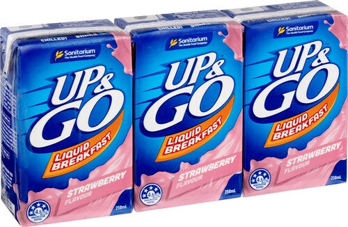 Sanitarium Up & Go Strawberry Breakfast Drink 3pk x 250ml