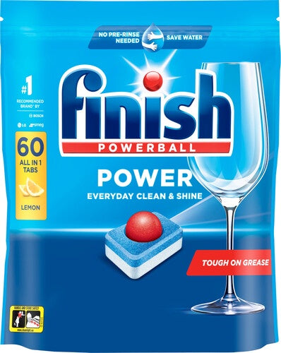 Finish Powerball Dishwasher Lemon Tablets 60pk