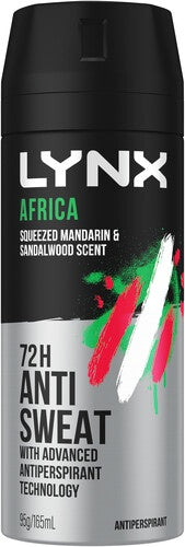 Lynx Africa 72h Antiperspirant Body Spray 165ml