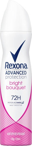 Rexona Womens Advanced Protection Bright Bouquet Antiperspirant Aerosol 220ml