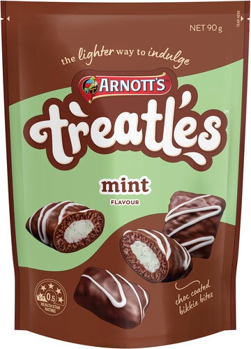Arnotts Treatles Mint Flavour Biscuit Bites 90g
