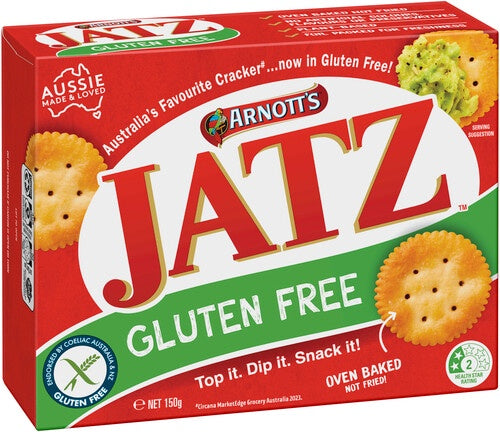 Arnotts Jatz Gluten Free Original Crackers 130g