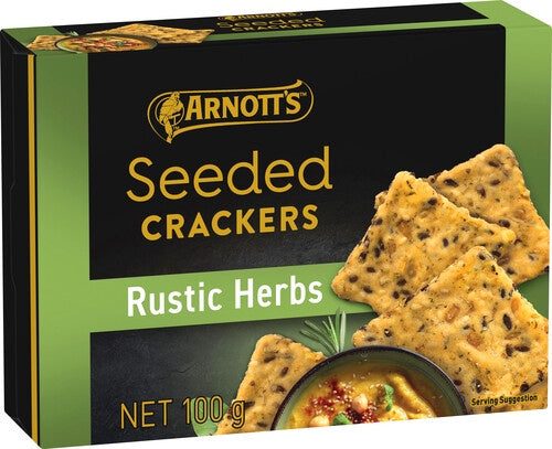 Arnotts Rustic Herbs Seeded Crackers 100g