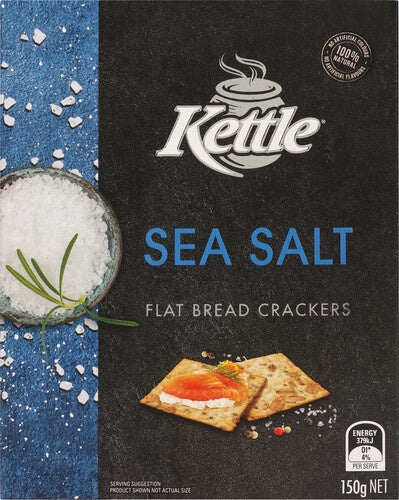 Kettle Sea Salt Flat Bread Crackers 150g