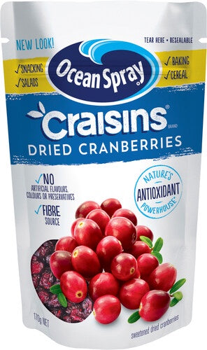 Ocean Spray Craisins Original Dried Cranberries 170g