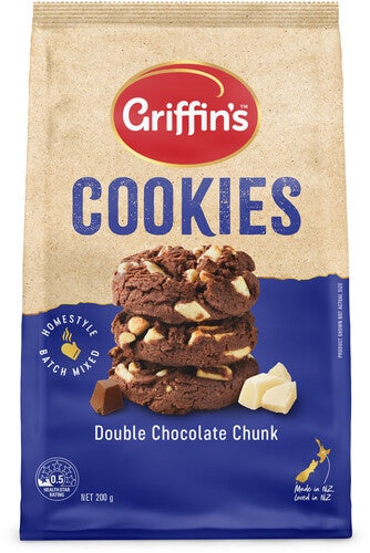 Griffins Double Chocolate Chunk Cookies 200g