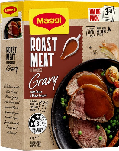 Maggi Roast Meat Gravy Mix Sachets 3pk