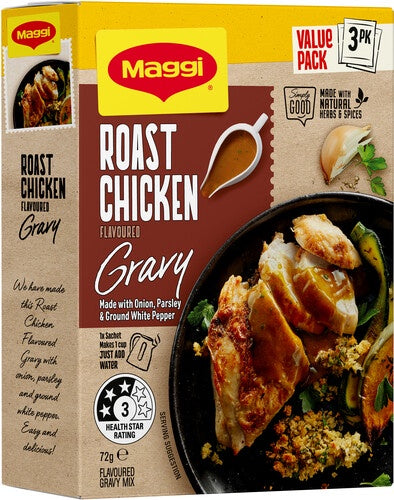 Maggi Roast Chicken Gravy Mix Sachets 3pk