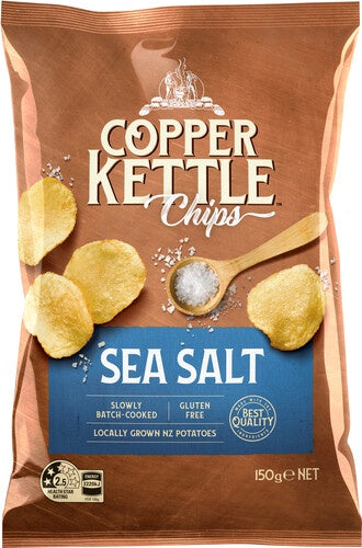 Copper Kettle Sea Salt Chips 150g