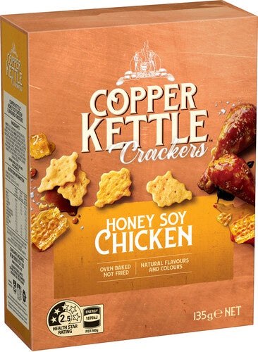 Copper Kettle Honey Soy Chicken Crackers 135g