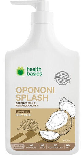 Health Basics Opononi Splash Coconut Body Wash 950ml