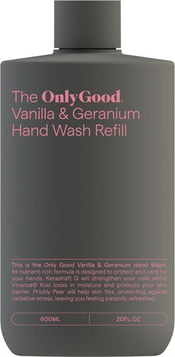 Only Good Vanilla & Geranium Hand Wash Refill 600ml