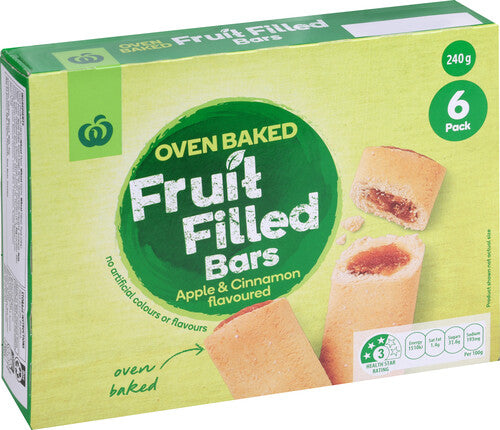 WW Fruit Filled Bars Apple & Cinnamon 6pk