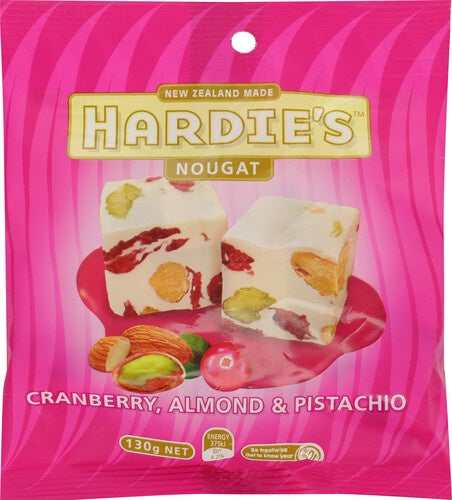 Carousel Hardies Cranberry Almond & Pistachio Nougat 130g