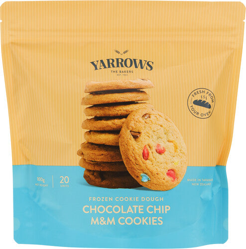 Yarrows Frozen Subway Cookie Dough Chocolate Chip M&M 800g 20pk