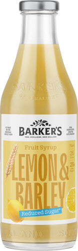 Barkers Lemon Barley Reduced Sugar Syrup 710ml