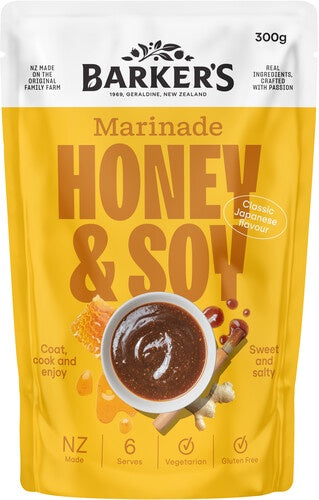 Barkers Honey & Soy Marinade 300g