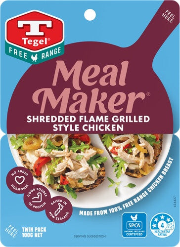 Tegel Free Range Flamed Grilled Style Chicken 100g