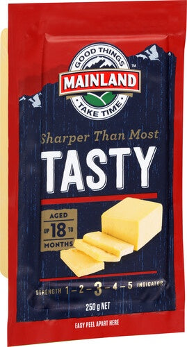 Mainland Tasty Cheddar Cheese Block 250g