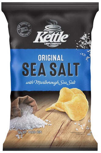 Kettle Chip Company Original Sea Salt Potato Chips 150g