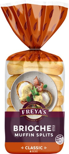 Freyas Brioche Style Muffin Splits 6pk 390g