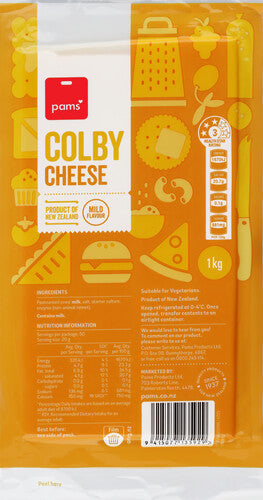 Pams Colby Cheese 1kg