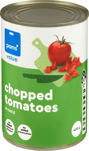 Pams Value Chopped Tomatoes in Juice 400g