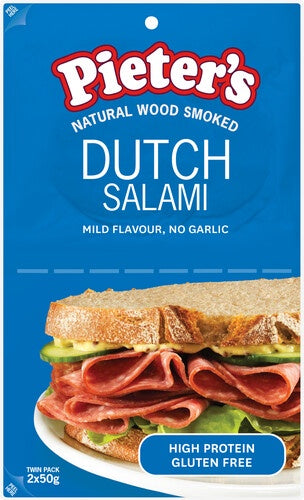 Pieters Dutch Salami Sliced 100g