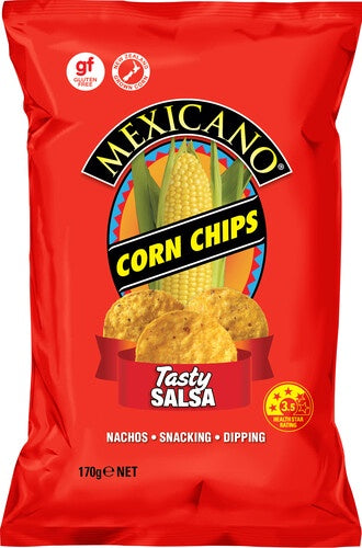 Mexicano Tasty Salsa Corn Chips 170g