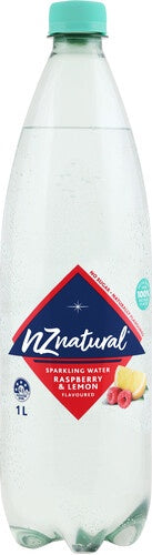 NZ Natural Sparkling Water Raspberry & Lemon 1L