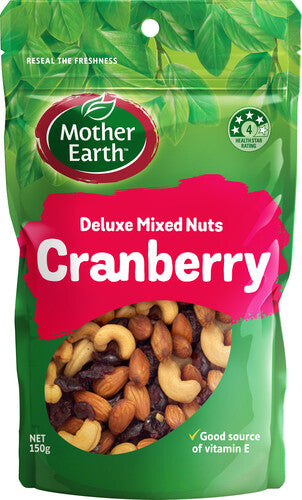 Mother Earth Deluxe Mix Cranberry 150g