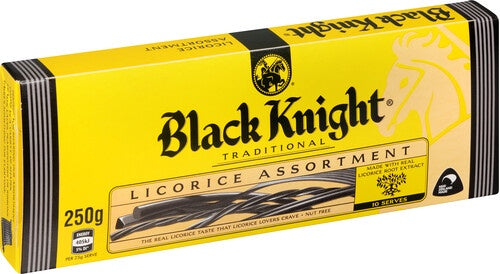 RJ's Black Knight Licorice Box 250g