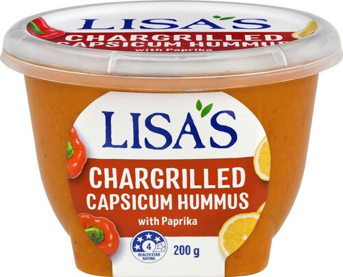 Lisa's Hummus Grilled Capsicum 200g