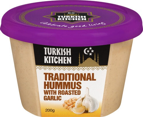 Turkish Kitchen Hummus Traditional with Roast Garlic 200g