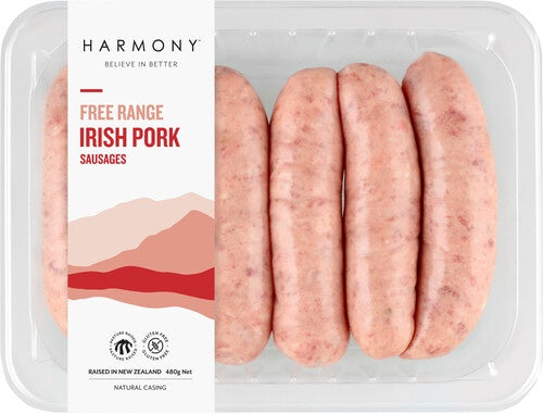 Harmony Irish Pork Sausages 480g