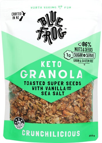 Blue Frog Keto Toasted Super Seeds and Vanilla Granola 350g