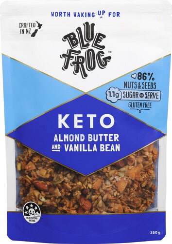 Blue Frog Keto Almond Butter & Vanilla Bean Muesli 350g