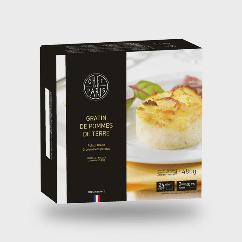 Chef de Paris Frozen Potato Gratin 120g 4pk