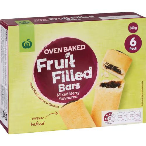 WW Fruit Filled Bars Mixed Berry 6pk