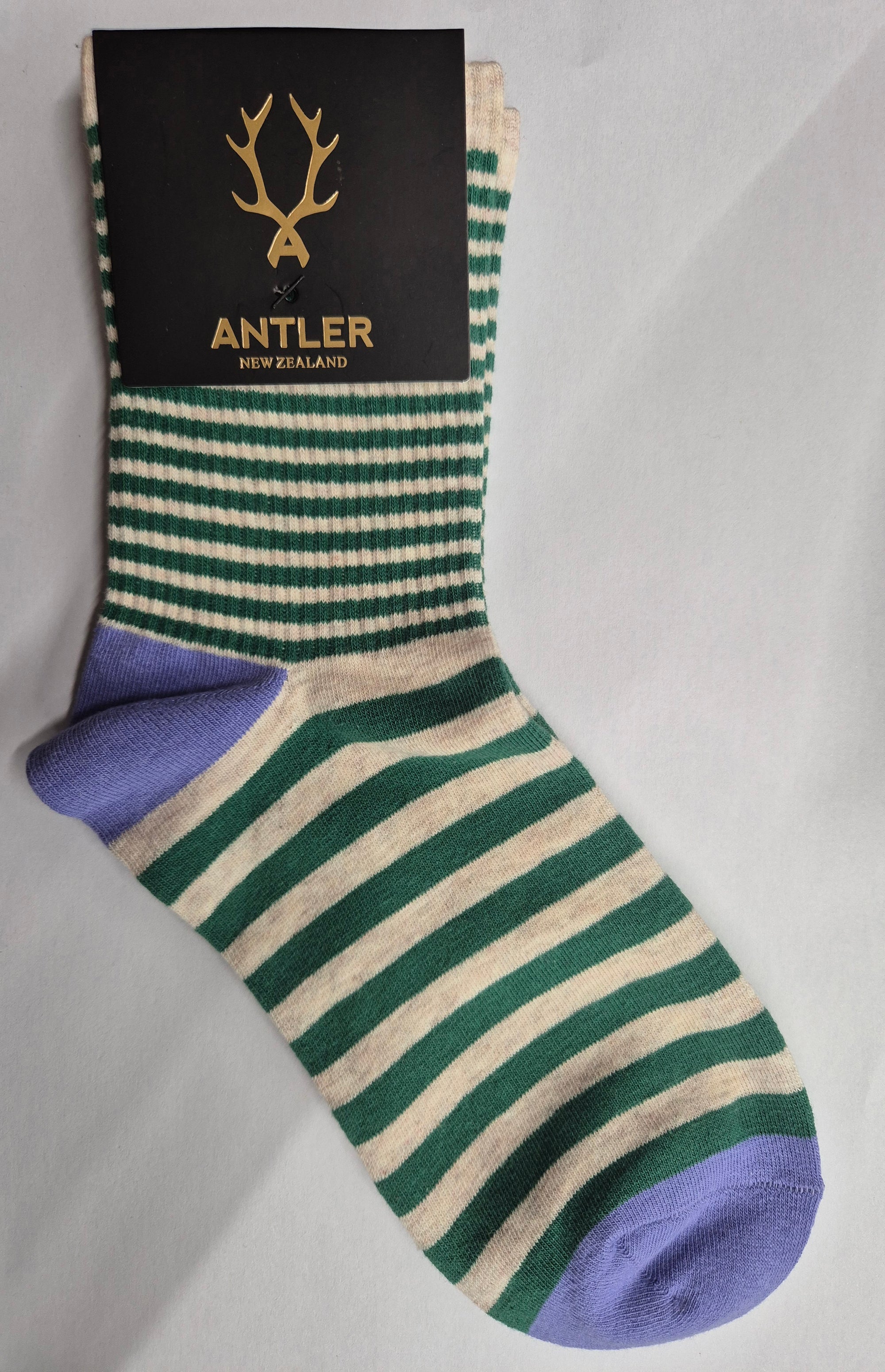 Antler Oat Stripe Sock