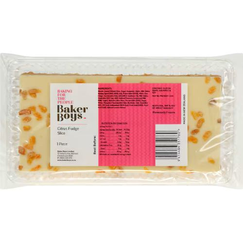 Baker Boys Apricot Citrus Fudge Slice 350g