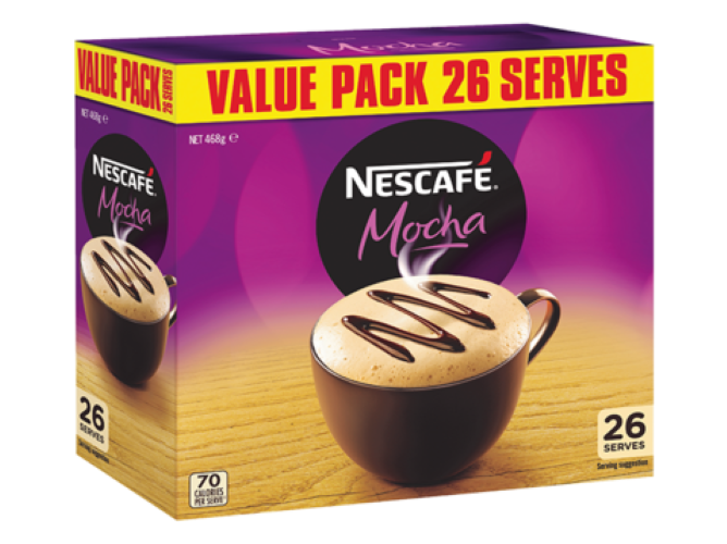 Nescafe Mocha Coffee Sachets 26pk