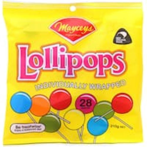 Mayceys Lollipops 28pk 210g