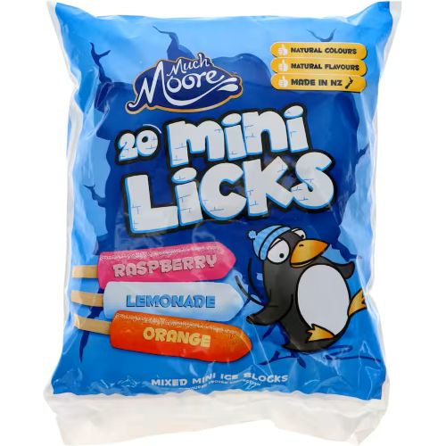 Much Moore Ice Blocks Mini Licks Mixed 20Pk